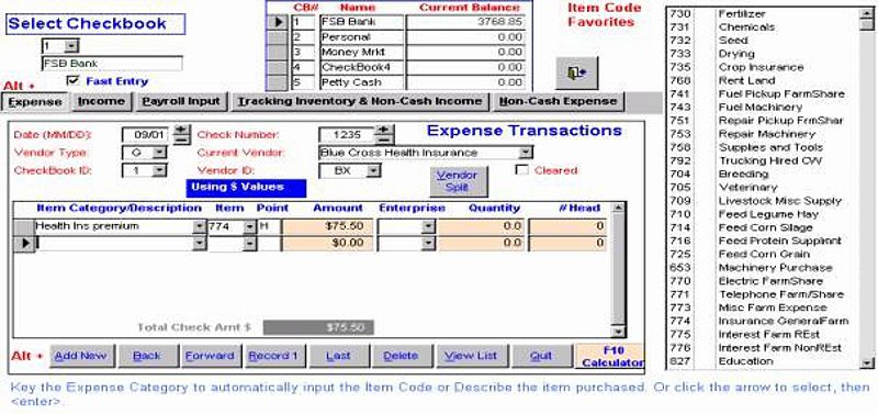 Detail Cash Transactions